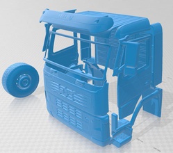 volvo fm camion 2010 imprimable 3d impression modèle in automobile 3dexport fente scalextric tamiya rc miniz loisir micro 3d print model - Mito3D