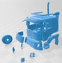 volvo fmx 2013 yazdırılabilir kabin kamyon 3d yazdır model in otomotiv 3dexport yuva ölçülü tamiya hobi mikro rc 3d print model - Mito3D