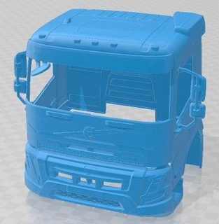 volvo fmx gün taksi 2020 yazdırılabilir vücut otomotiv yuva ölçülü Tamiya rc miniz hobi mikro 3d print model - Mito3D