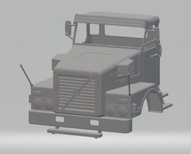 volvo n10 yazdırılabilir kabin kamyon 3d yazdır model in otomotiv 3dexport yuva ölçülü tamiya rc 1 10 12 14 32 3d print model - Mito3D