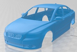 volvo s40 2011 yazdırılabilir vücut araba yuva ölçülü Tamiya rc miniz hobi mikro 3d print model - Mito3D