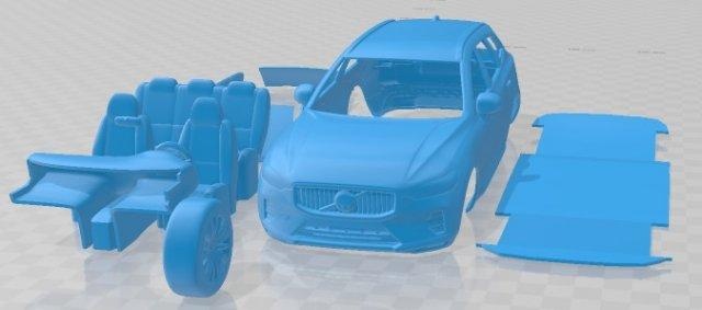 volvo xc60 2022 printable car 3d print model automotive slot scalextric tamiya rc miniz hobby micro 3d print model - Mito3D