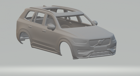 volvo xc90 vehículo fundido presión tragamonedas ruedas calientes miniaturas espacio impresión impreso caliente ruedas 3d print model - Mito3D