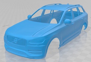 Volvo xc90 t5 2015 imprimível corpo carro fenda escalextrico Tamiya rc miniz passatempo micro 3d print model - Mito3D
