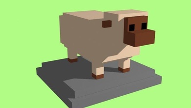 voxel oveja modelo 9 3d in 3dexport animales juego caja creatividad naturaleza juguetón animal ovejas modelos granja 3d print model - Mito3D