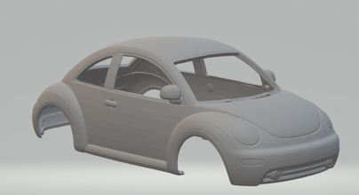 vw beetle diecast hotwheels slot slotcar slot-car hot toys car 3dpirnt print printing printable