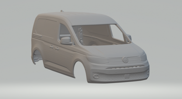 vw caddie camioneta bofy vehículo fundido presión tragamonedas ruedas calientes miniaturas espacio impresión impreso caliente 3d print model - Mito3D