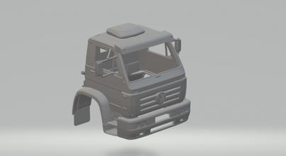 vw titan truck cabin diecast slot-car slotcar slot car hot hotwheels rc hauler 3d print model - Mito3D