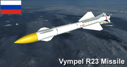 vympel 23 rakete 3d modell projektile 3dexport mig sowjet bombe russisch ziel explosiv luftwaffe verteidigung kreuzfahrt seitenwickler icbm patriot amraam militär kämpfer krieg 3d print model - Mito3D