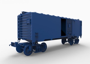 vagón mod10 3d impresión modelo in 3dexport entrenar realista berkshire calibre vapor locomotora 20th siglo limitado enrique línea corriente transatlántico ferrocarril pista diesel polar rápido pasatiempo 3d print model - Mito3D
