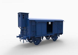 vagón mod4 3d impresión modelo in 3dexport entrenar realista berkshire calibre vapor locomotora 20th siglo limitado enrique línea corriente transatlántico ferrocarril pista diesel polar rápido pasatiempo 3d print model - Mito3D