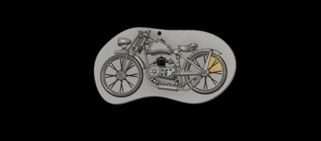 Mauer Fahrrad frei Möbel Motorrad dekorativ 3d print model - Mito3D
