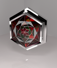 wall lamp chrome stained glass 3d print model - Mito3D