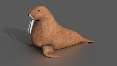 mors oyuncak ayı hayvan kürk karikatür yaratık ev eşyaları deniz buz kış balık yiyen hileli Şirin Atlantik doğa yaban hayatı karakter hayvanlar 3d print model - Mito3D