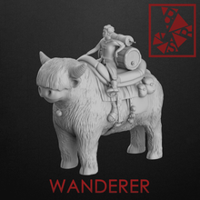 wanderer 1 role characters collection bull buffalo guy pilgrim saddle fantasy thumbnail game 3d print model - Mito3D