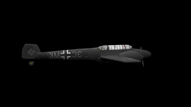 guerre 2 allemand combattant ww2 bombardier avion nazi 3d print model - Mito3D