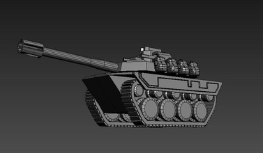 war tank printable toy miniatures free freeway 3d print model - Mito3D