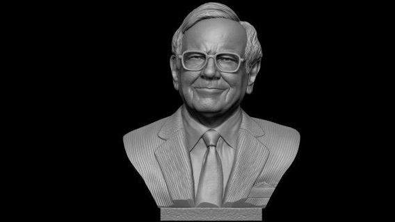 Warren Buffett escultura 3dbust impressão fracasso homem negocios investidor filantropo democrático bilhão americano magnata investimento bitcoin eterium vitalik elon almíscar buterina imprimível 3d print model - Mito3D