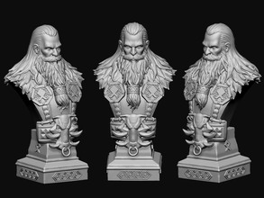 warrior 3d print model in figurines 3dexport miniatures figure 3d print model - Mito3D