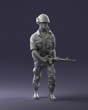 warrior 0303-11 3d print ready scan model polygon 3dprint human male realistic posed character people miniatures man woman child figurine statuett eanimals charming 3d print model - Mito3D