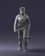 warrior 0303-4 3d print model in man 3dexport scan polygon 3dprint human male realistic posed character people miniatures woman child figurine statuett eanimals charming 3d print model - Mito3D