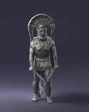 warrior 0303-9 3d print ready scan model polygon 3dprint human male realistic posed character people miniatures man woman child figurine statuett eanimals charming 3d print model - Mito3D