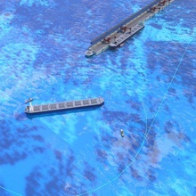 l'eau zone port mer masse transporteur navire Port Infrastructure quai grue jetée amarrage faire demi tour dépasser remorqueur couchette technologie vraquier transport 3d print model - Mito3D