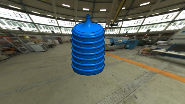 water bottle bottles solidworks manufacture design 3D print model - Mito3D