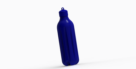 agua botella 3d impresión modelo in cocina comida 3dexport casa envase plastico 3d print model - Mito3D