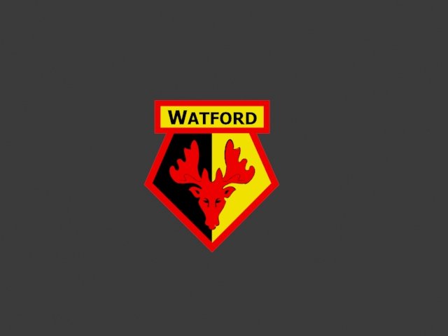 watford city fc inglese premier epl calcio il logo badge shield art 3D print model - Mito3D