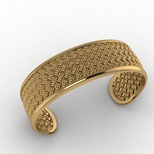 weave braclet ring engagement jewelry vinatage 3d print model - Mito3D