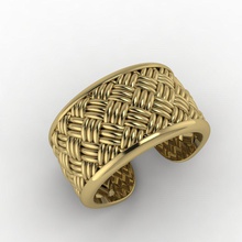 weave ring 3d print model in rings 3dexport jewelrymodel engagement matt 3d print model - Mito3D