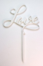 wedding cake decoration - love 3d print model in signs logos 3dexport 3d print model - Mito3D