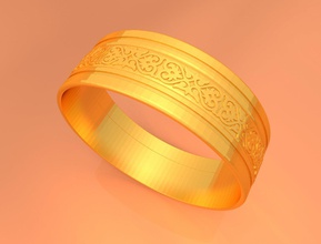 düğün altın yüzük ktwr01 3d yazdır model in yüzükler 3dexport baskı ktkill stl mücevher prototip oluşturma yazdırılabilir dairesel desen daire 3d print model - Mito3D