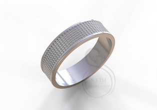 Boda anillo clásico imprimible 3d modelo diseño cnc molienda patrón sencillo 3d print model - Mito3D