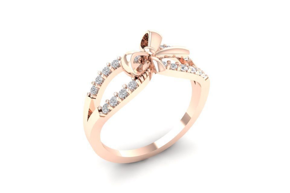 wedding ring jewelry gold 3D print model - Mito3D