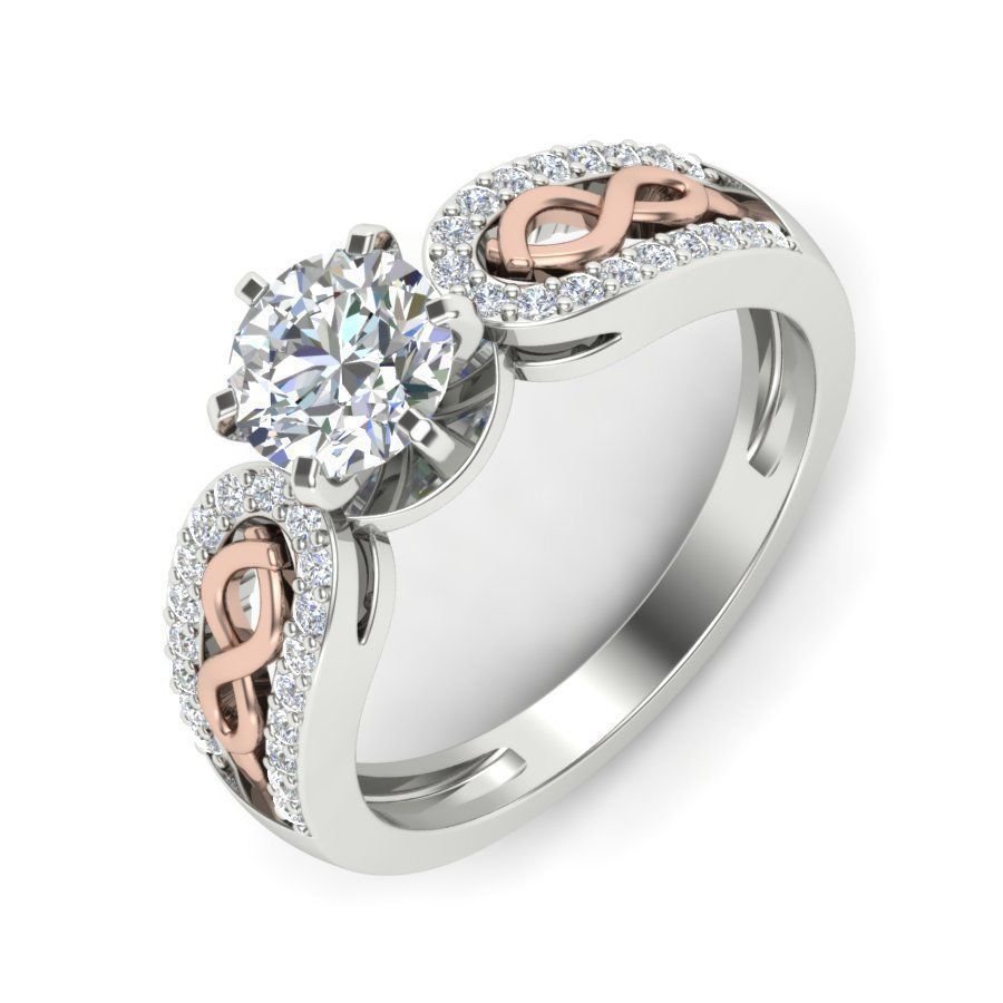 anello di nozze fidanzamento gioielli 3D print model - Mito3D