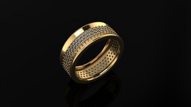 nozze squillare 3d stampa modello in anelli 3dexport oro woman ring fashion gamstone diamante widding rino cad 3d print model - Mito3D