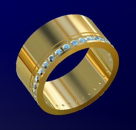 wedding ring gems free 3d print model in rings 3dexport fashion gold rhiho cad cnc woman 3D print model - Mito3D