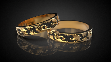 Boda anillo dorado proporción r18 3d impresión modelo compromiso oro plata imprimible joyería joya collar brillante colgante pendiente lujo diamante zafiro rubí Moda 3d print model - Mito3D