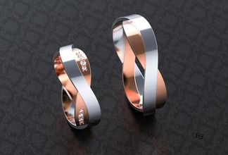 nozze anelli 3d stampa modello in 3dexport oro stampa cnc stl diamante pietre 3d print model - Mito3D