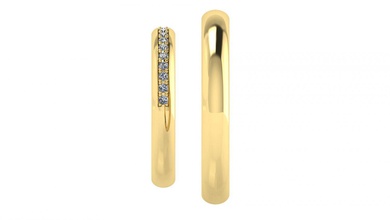 Boda anillos 2 joyería joya diamante plata oro accesorio anillo Moda vestir compromiso piedra preciosa lujo imprimible platino brillante 3d print model - Mito3D