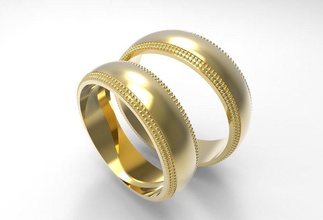 düğün yüzükler bedava 3d yazdır model in 3dexport bantlar takı yazdırılabilir altın gümüş mücevher 3d print model - Mito3D