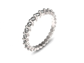 casamento compartilhada dentes jóias jóia anéis ouro-ring banda 3dmodel rinoceronte 3d print model - Mito3D
