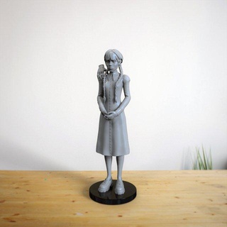 mercoledì Addams fan art scolpire gratuito donna mercoledìaddams addamsfamily netflix orrore programma televisivo ragazza carattere collezione figurina goth 3d print model - Mito3D