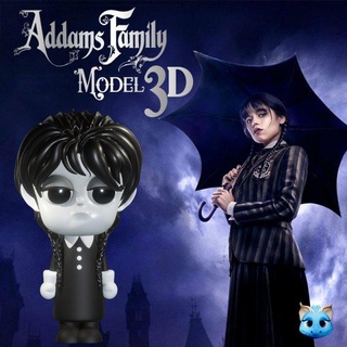 Çarşamba Addams stl oyuncaklar göçebe heykeltıraş çarşamba günü dizisi günleri modeller model3d Modello heykel şekil vermek Chibi pop Addamsfamily addams family addamses 3d print model - Mito3D
