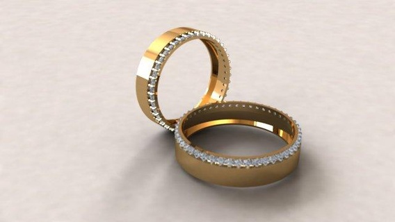 weeding ring 009 rings gold wedding wedding-ring engagement engagement-ring gem diamond jewllery jewelry jewel jewellry silver printable 3d print model - Mito3D