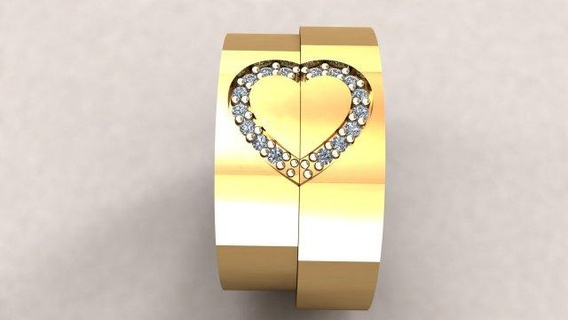 Jäten Ring 012 Ringe Hochzeit wedding ring Engagement Silber Diamant Gold gold Schmuck Juwel engagement druckbar 3d print model - Mito3D