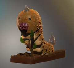 weedle realista 3d impressão modelo in monstros criaturas 3dexport pokémon fantasia animal coleção imprimível 3d print model - Mito3D
