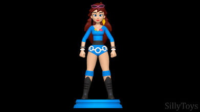 wendi juez casco hulk hogans rock n lucha 3d impresión modelo in mujer 3dexport hembra rebelde estrella 3d print model - Mito3D